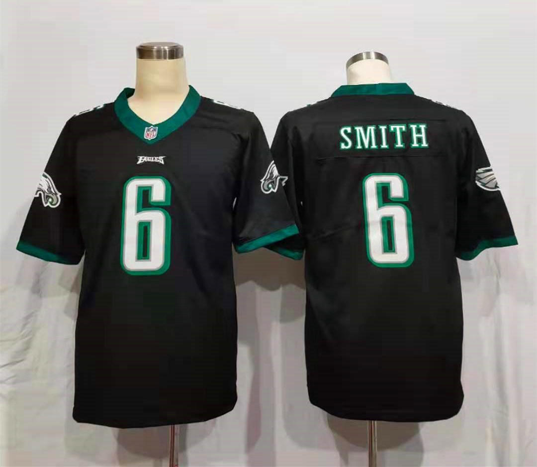 Men's Philadelphia Eagles DeVonta Smith #6 Black Jersey